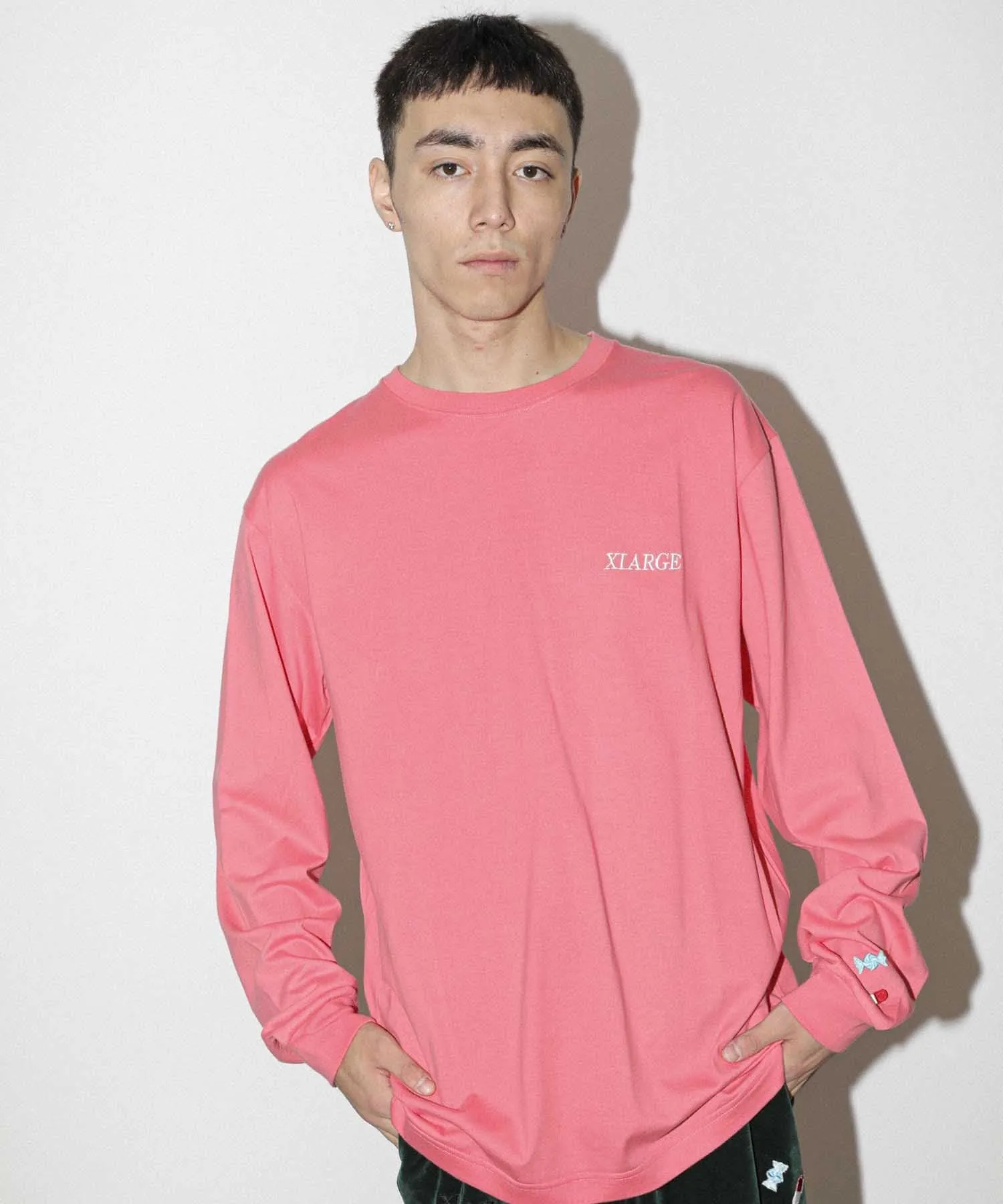 ADDICT LOGO EMBROIDERY L/S TEE
