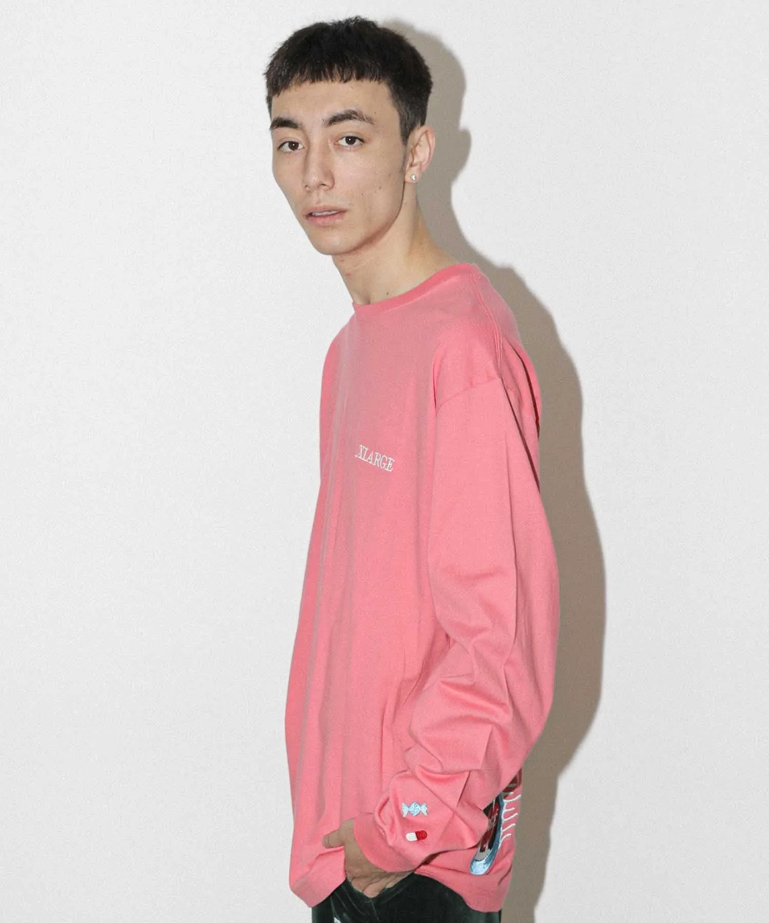 ADDICT LOGO EMBROIDERY L/S TEE