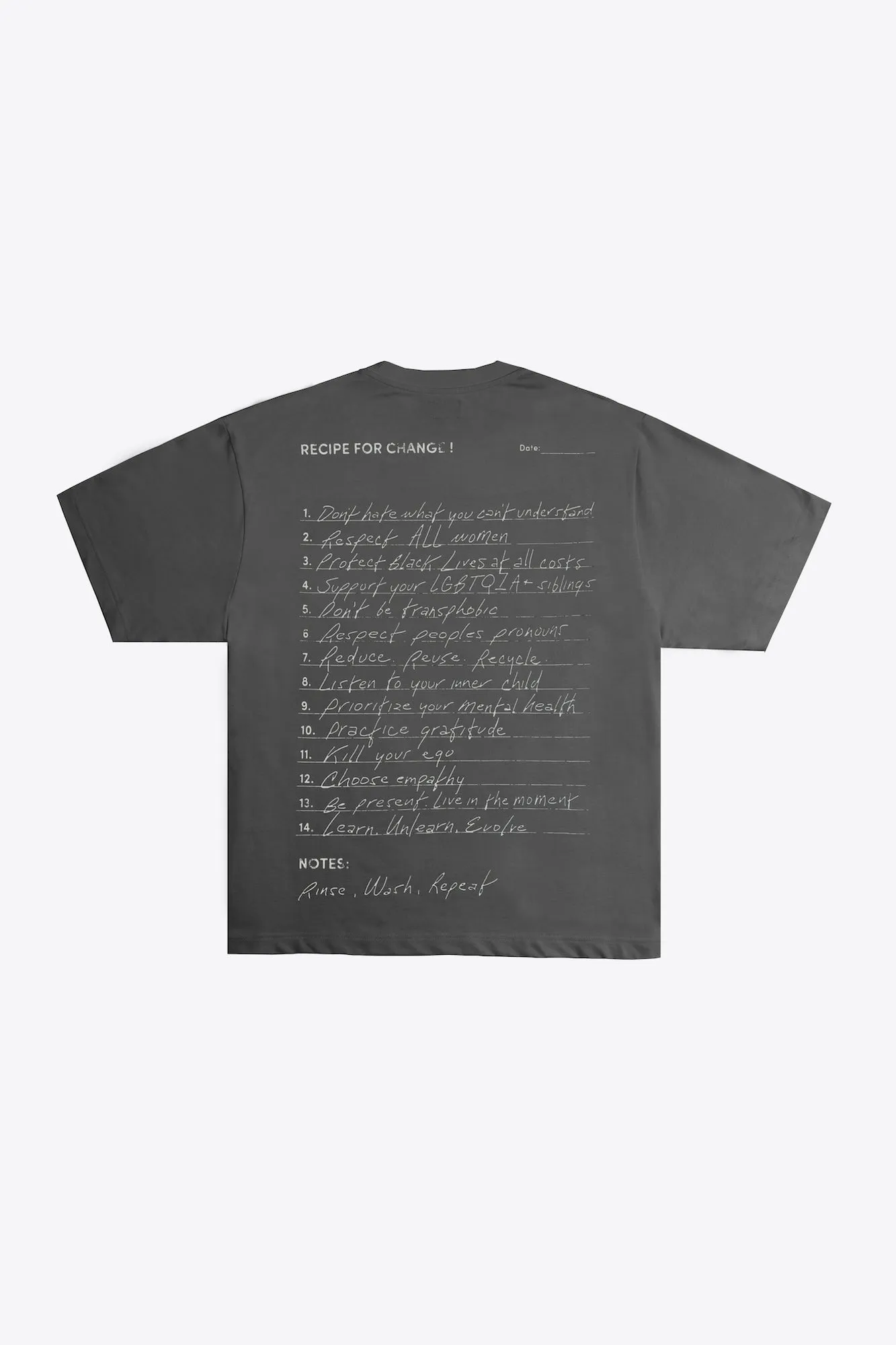 Change is an Act of Love S/S Tee (Charcoal)
