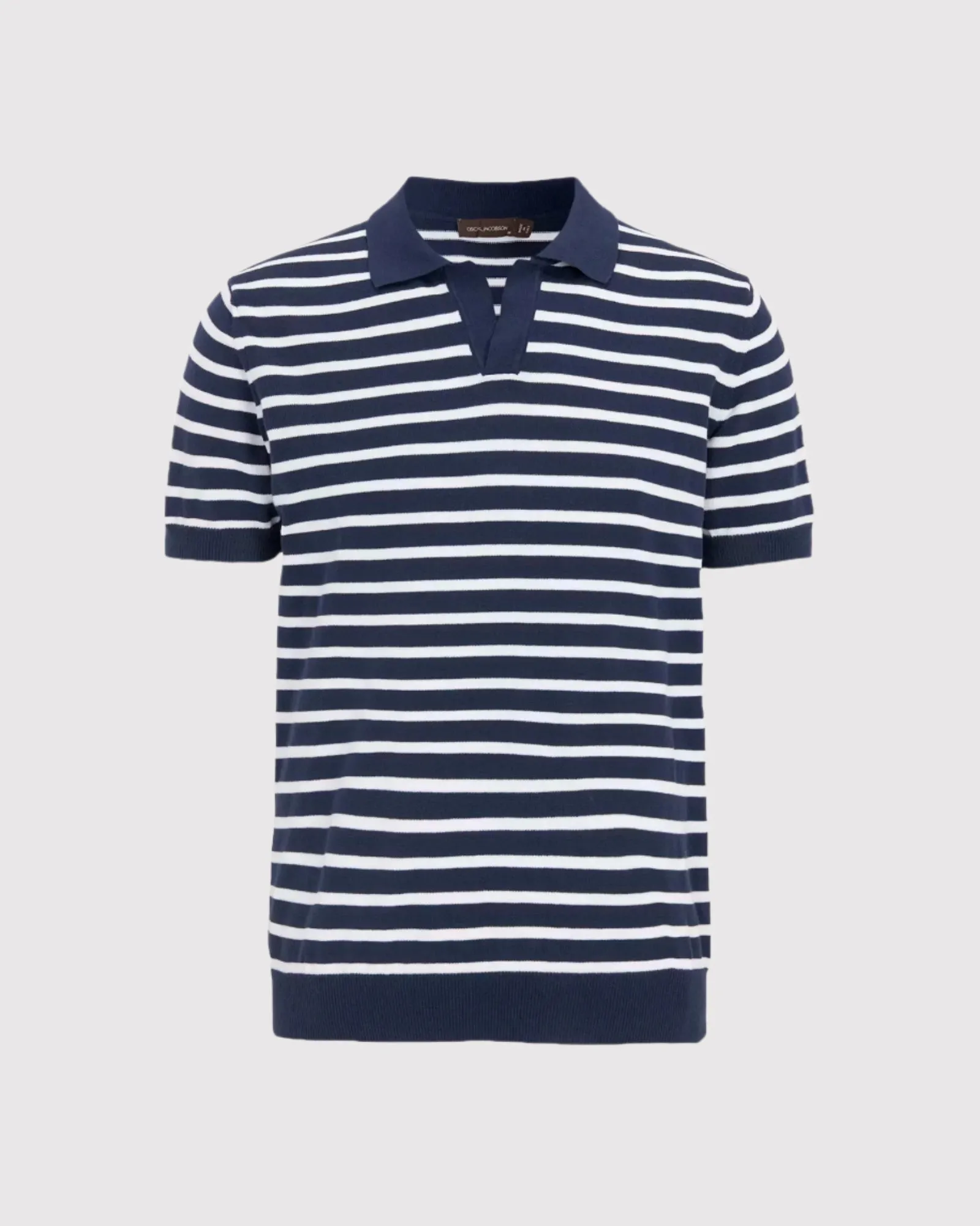Devon Stripe Polo Bl