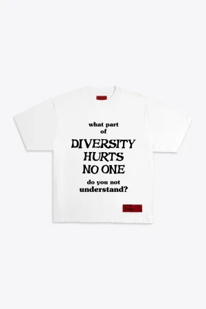 Diversity Hurts No One S/S Tee (White)