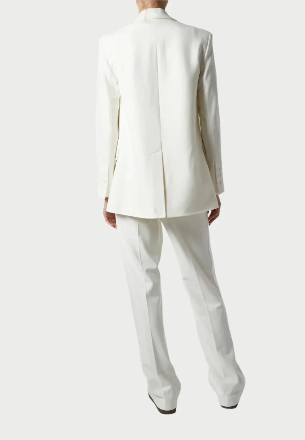 Dylan Tuxedo Jacket in Ivory