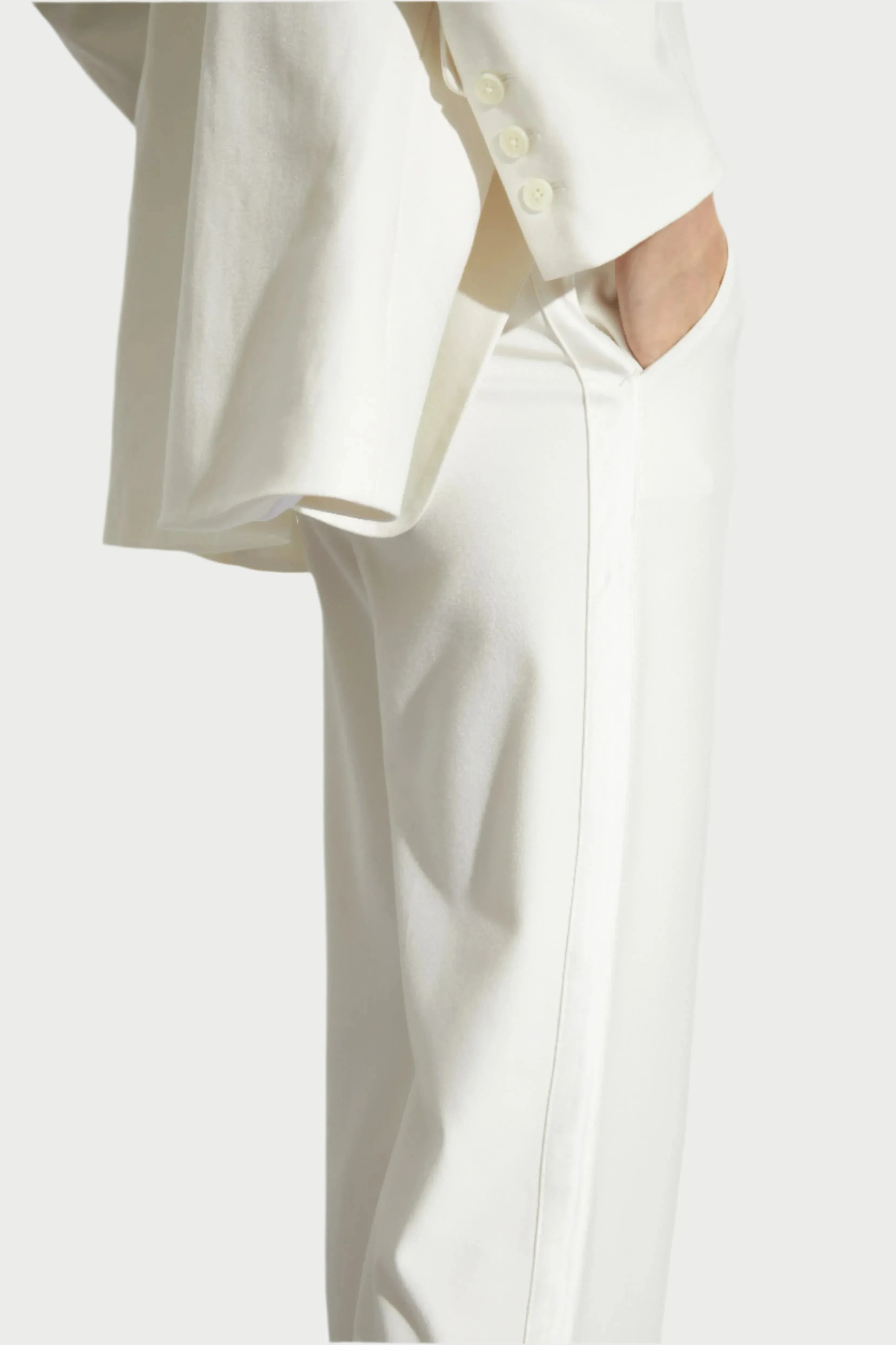 Dylan Tuxedo Jacket in Ivory