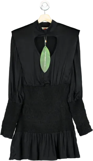Farm Rio Black Heart Neckline Mini Dress UK XS