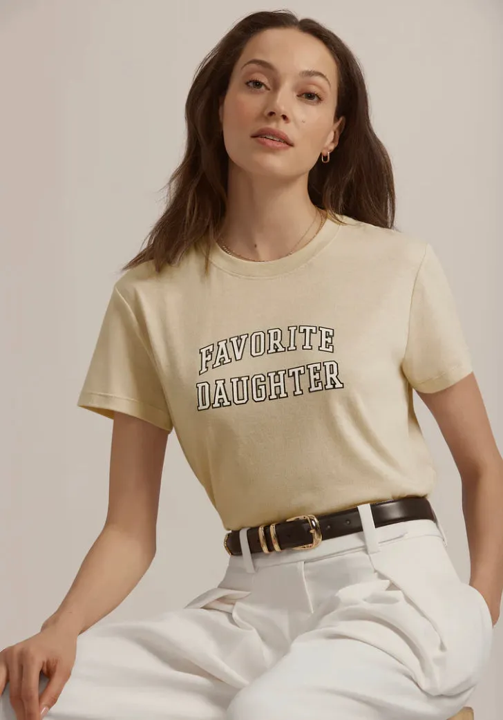 Favorite Daughter ‘Cropped Collegiate Tee’