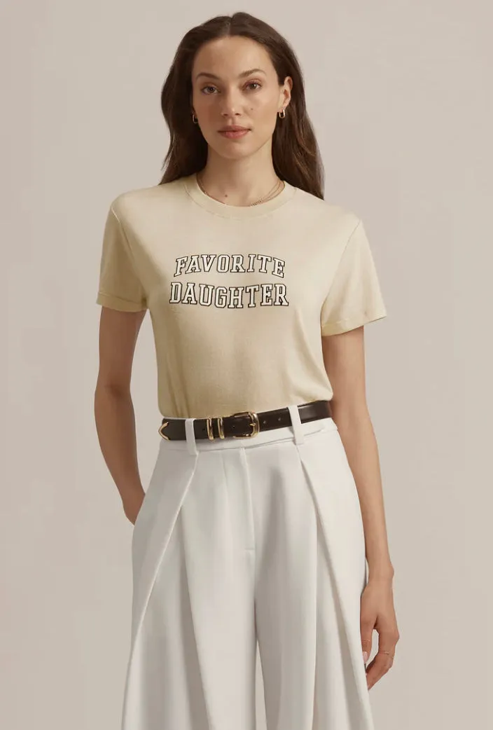 Favorite Daughter ‘Cropped Collegiate Tee’