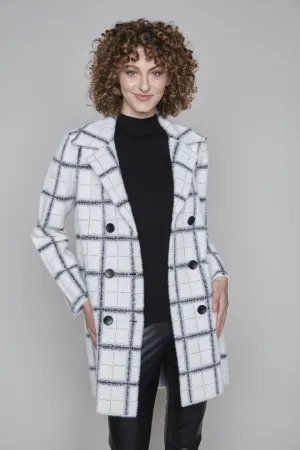 French Check Jacket in White