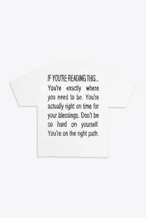 If You're Reading This... S/S Tee (White)