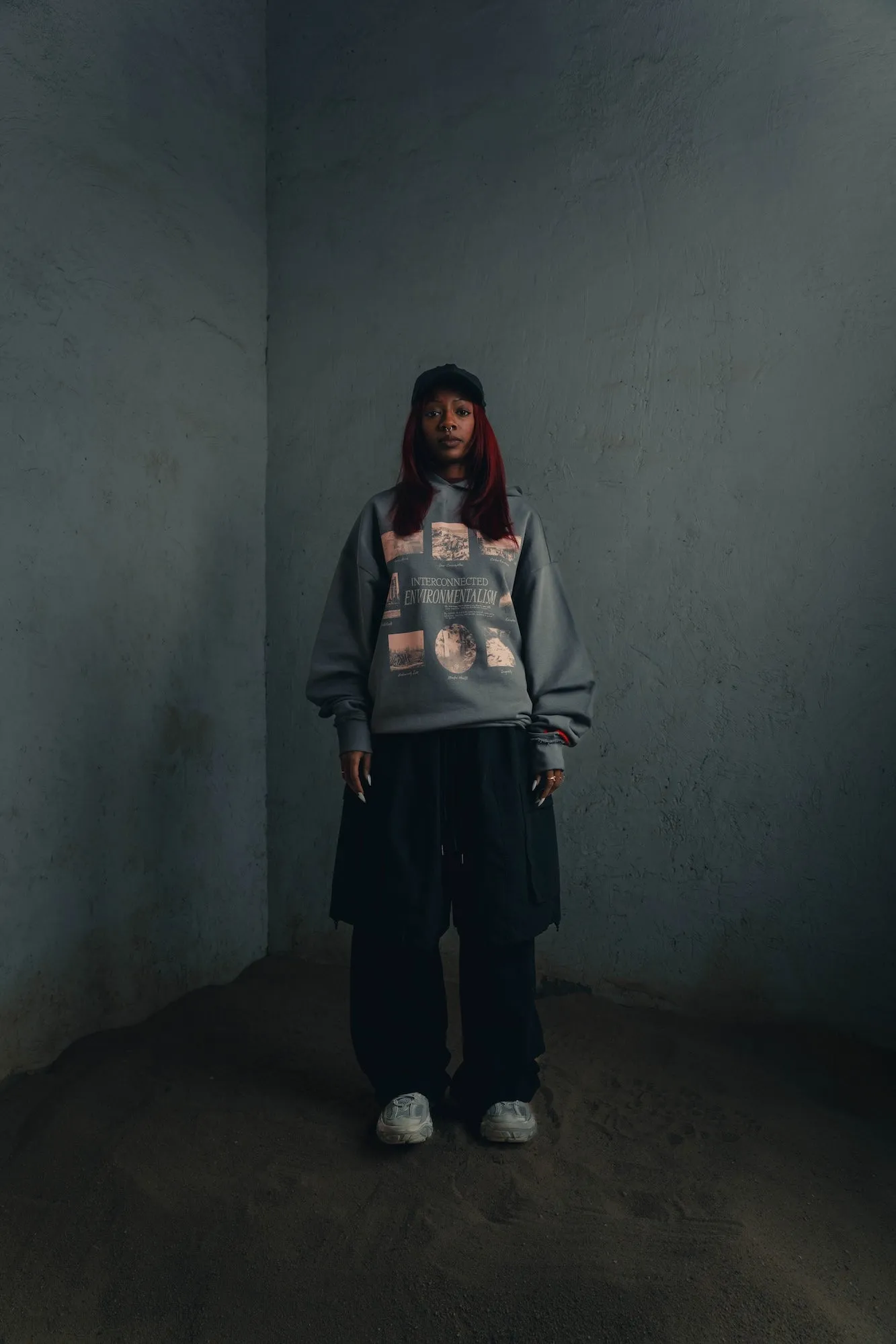 Interconnected Environment Basic Hoodie (Fossil)