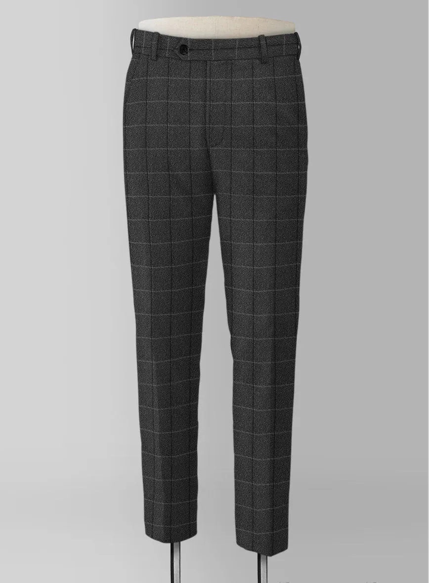 Italian Serto Checks Tweed Pants