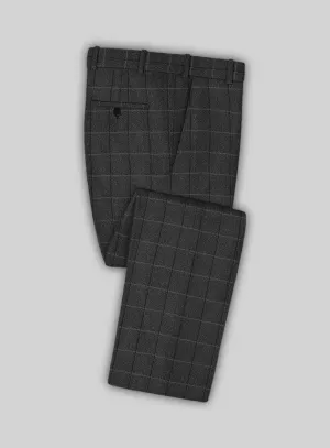 Italian Serto Checks Tweed Pants