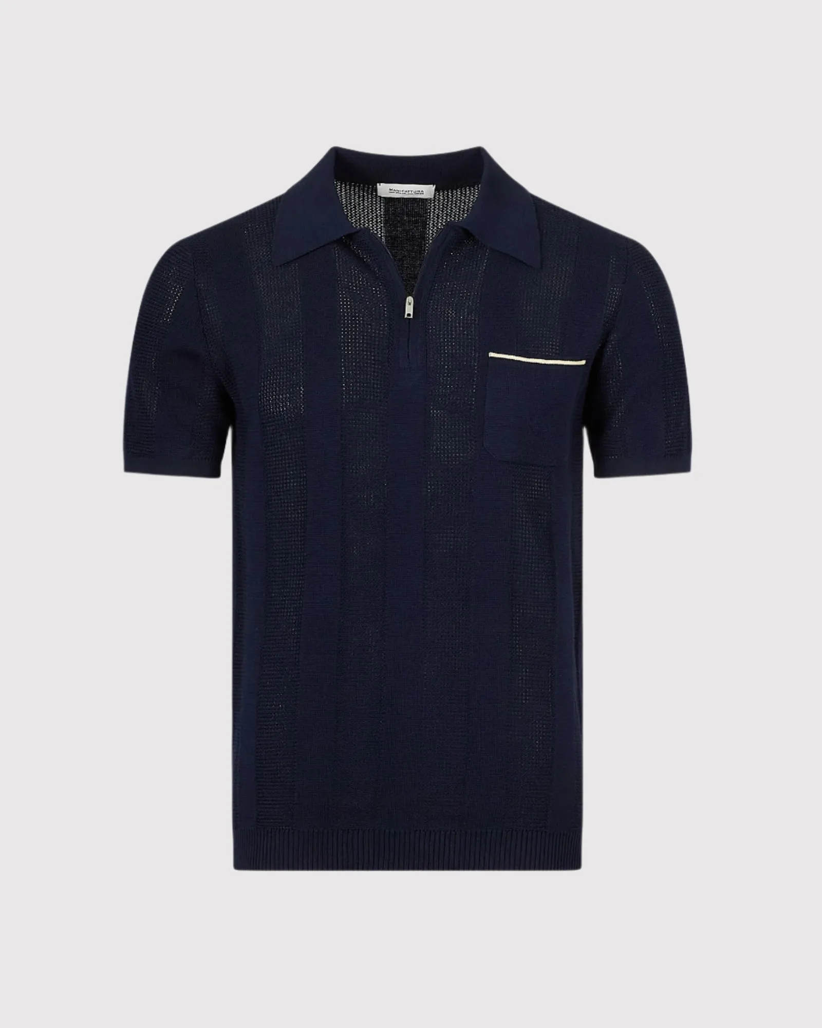 Knitted Polo Bl