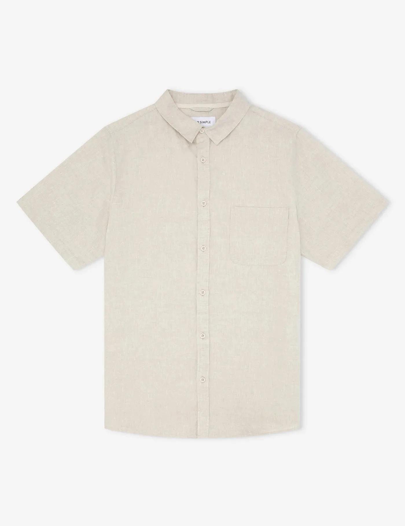LINEN SS SHIRT  NATURAL