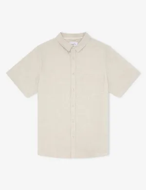 LINEN SS SHIRT  NATURAL