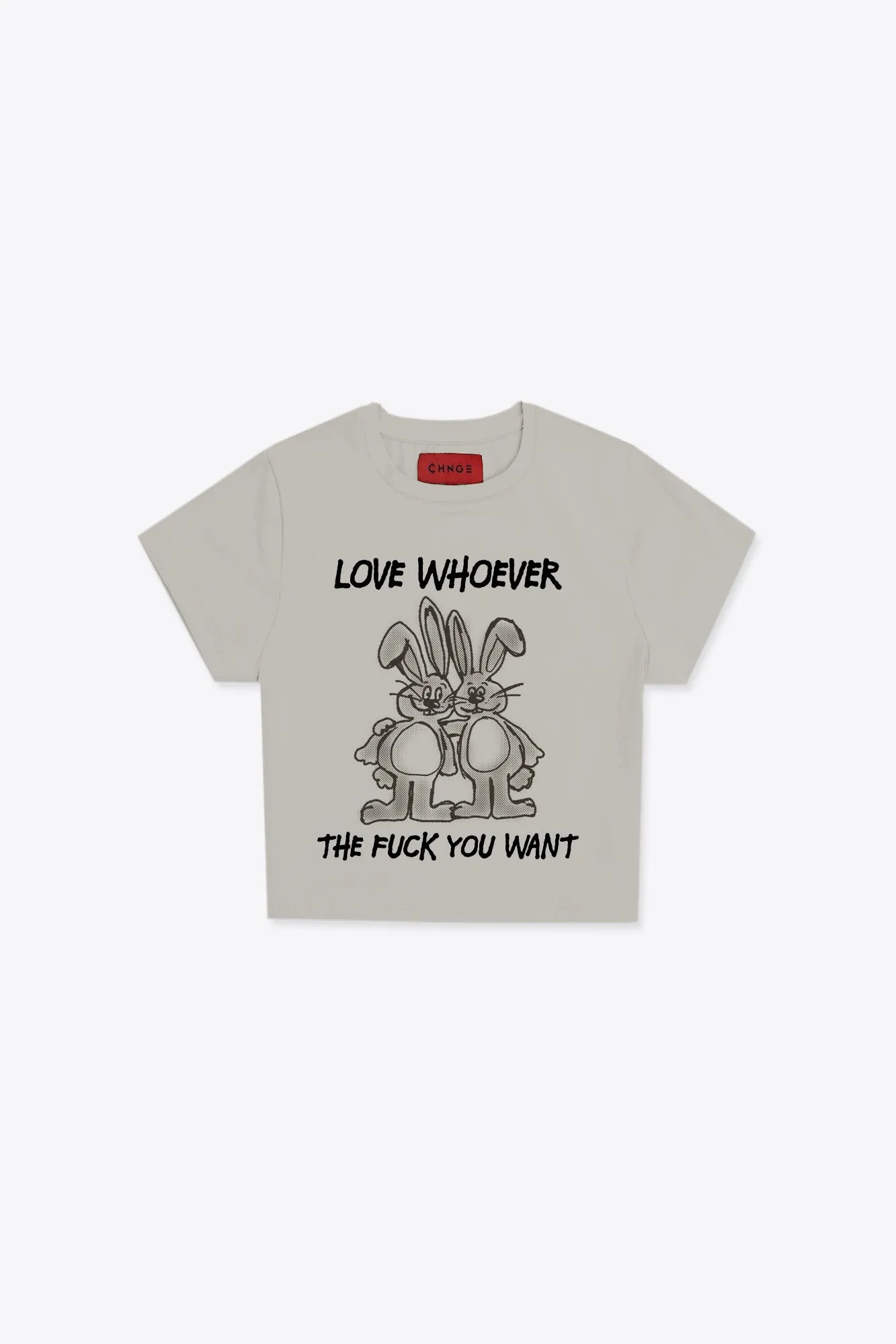 Love Whoever Mini Tee (Bone)