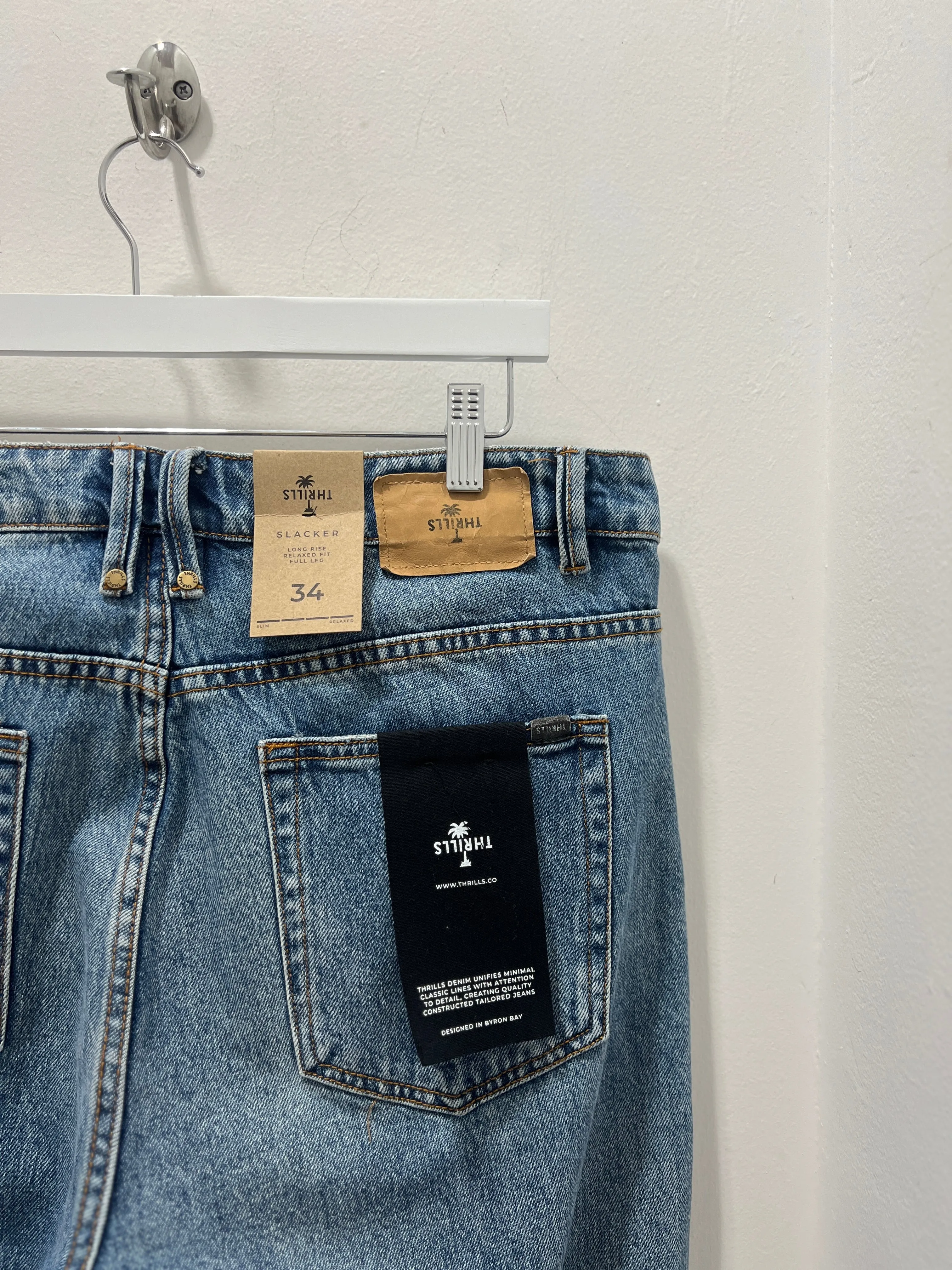 SLACKER DENIM JEAN - WEATHERED BLUE