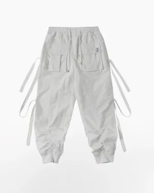 Techwear Streetwear White Pants